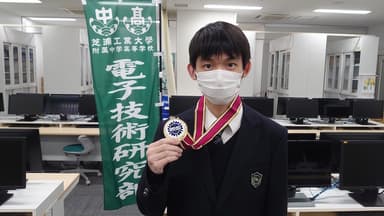 ロボクエスト優勝：大塚卓柾選手(Luminous/芝浦工業大学附属中学高等学校：東京都)