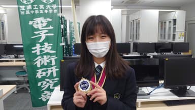 Xクエスト優勝：田子依美里選手(Luminous/芝浦工業大学附属中学高等学校：東京都)