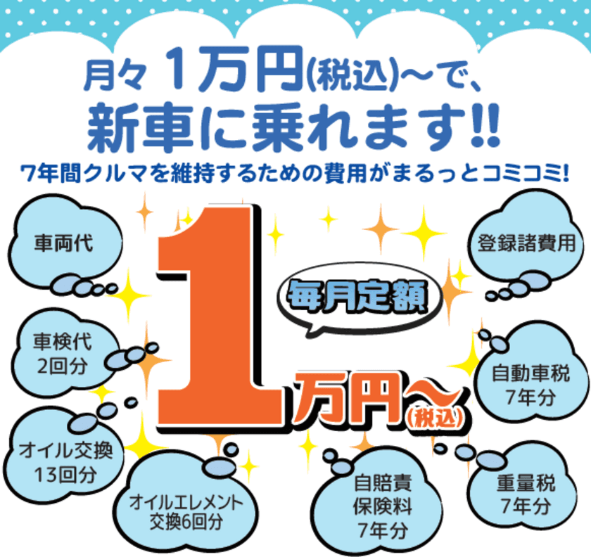 グローバルクレスト カーリース「乗っちゃお」
特選車を期間限定で選定