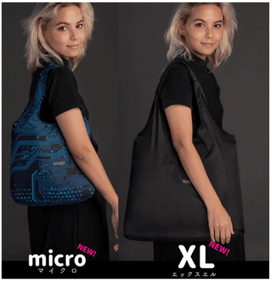 左がコンビニサイズ「NANOBAG micro」