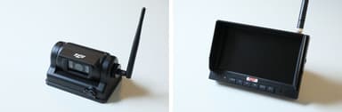 「WMBC-0001」専用カメラ(左)と「WMBM-0001」専用モニター(右)