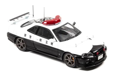 RAI'S 1/43 日産 スカイライン GT-R VspecII (BNR34) 2002 埼玉県警察高速道路交通警察隊車両(854)：右前