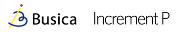 【ビジカとインクリメントＰの企業ロゴ】