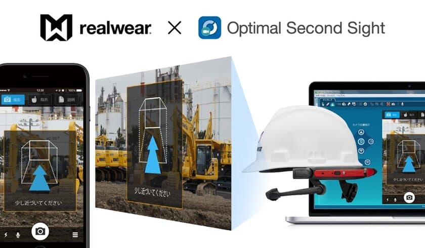 遠隔作業支援サービス「Optimal Second Sight」、
RealWearの産業用スマートグラスに対応　
～スマートグラスでフィールドメンテナンスの業務改善を目指す～