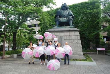 山梨では信玄公前に市民が集合