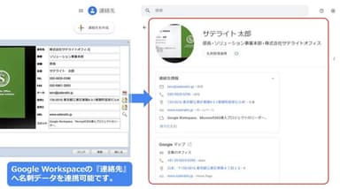 Google Workspace 連絡先へのデータ連携