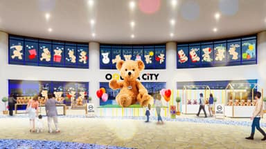 OQUMA CITY ODAIBA_約5mのシュタイフテディベア“フィン”イメージ