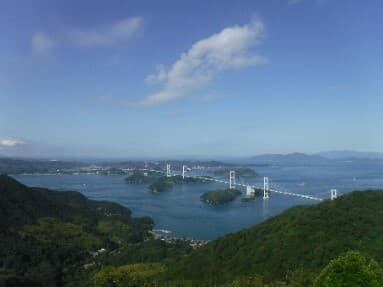 亀老山展望台からの来島イメージ