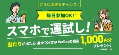 「毎日参加できる スマホで運試し！」イメージ