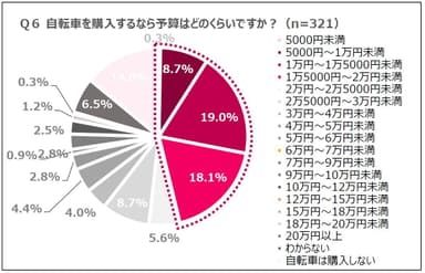 Q6 自転車を購入するなら予算はどのくらいですか？