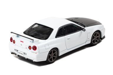 1/43 日産 スカイライン GT-R VspecII N1 (BNR34) 2000 White：右後