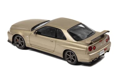 1/43 日産 スカイライン GT-R Mspec Nur (BNR34) 2002 Silica Brass：左後