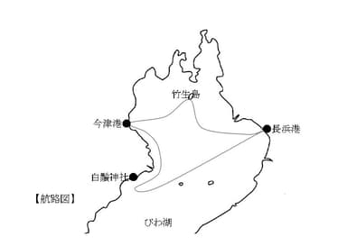 湖北一周航路図