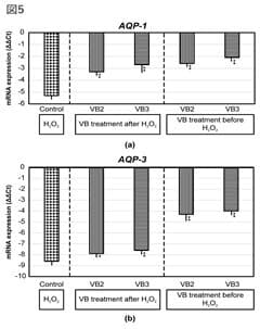 アクアポリンの抑制回復効果(図5)