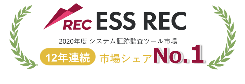 エンカレッジ・テクノロジの主力製品「ESS REC」が
12年連続で国内市場シェア1位を獲得、シェア率は70％超