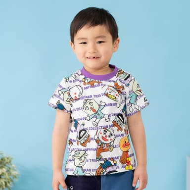 いっぱい柄どんぶりまんトリオTシャツ(子ども)