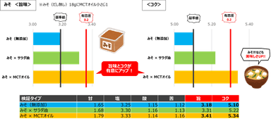 検証結果：みそ(だし無し)