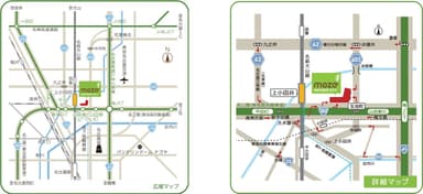 mozoワンダーシティ位置図