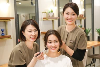 ヘアメイク施術イメージ