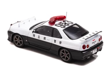 RAI'S 1/43 日産 スカイライン GT-R (BNR34) 2001 埼玉県警察高速道路交通警察隊車両(953)：左後