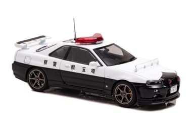 RAI'S 1/43 日産 スカイライン GT-R (BNR34) 2001 埼玉県警察高速道路交通警察隊車両(953)：右前