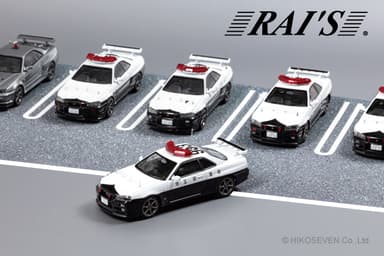 RAI'S 1/43 日産 スカイライン GT-R (BNR34) 2001 埼玉県警察高速道路交通警察隊車両(953)：Image