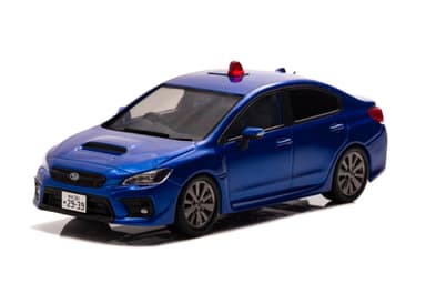 1/43 スバル WRX S4 2.0GT Eye Sight (VAG) 2019 埼玉県警察高速道路交通警察隊車両(覆面 青)：左前