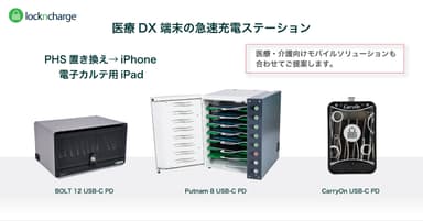 医療DX端末の急速充電ステーション