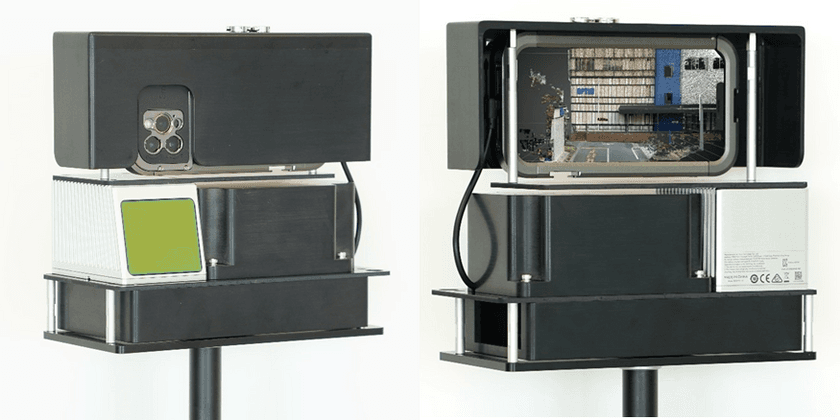 世界初、外部接続LiDAR測量アプリを開発、
スキャン可能距離の大幅拡大に成功