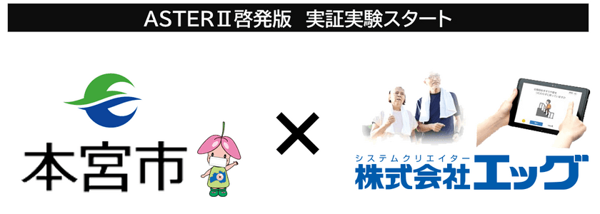 福島県本宮市　コロナ禍のフレイル対策　
ASTERII啓発版　実証実験　
7月22日スタート