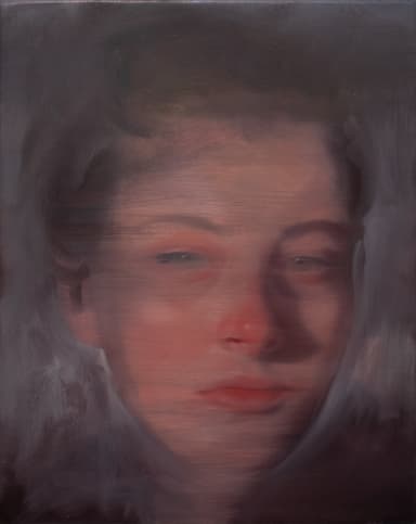 コーネーリア・トムセン「Anna c03」(2021)／25.5×20.5cm／Oil on canvas