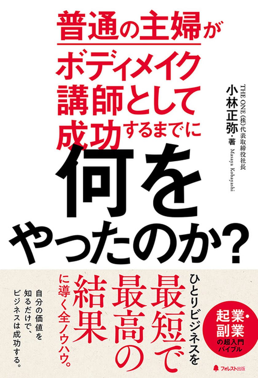 「普通」だからこそ、お金になる。
「ひとりビジネス」をストーリー形式で徹底解説！
『普通の主婦がボディメイク講師として
成功するまでに何をやったのか？』刊行