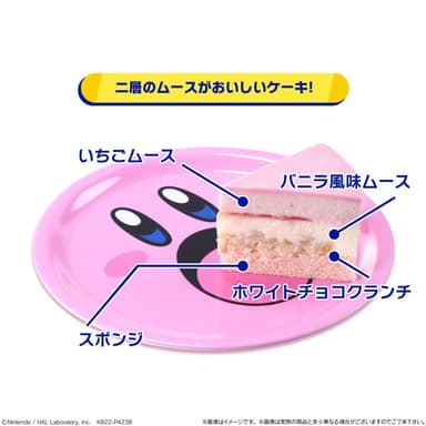 二層のムースがおいしいケーキ！