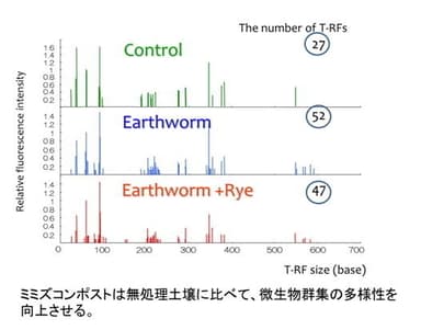 ミミズコンポストによる多様性の向上