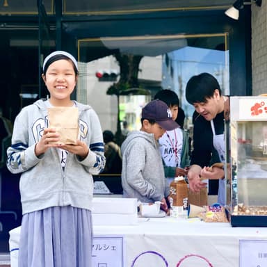 子供も出店しています