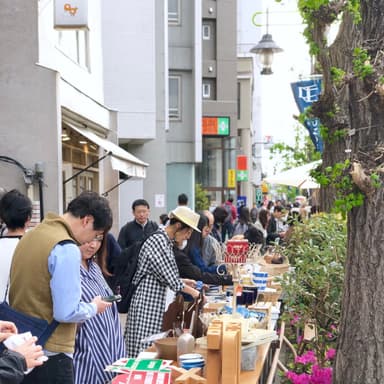 目黒マルシェでの風景