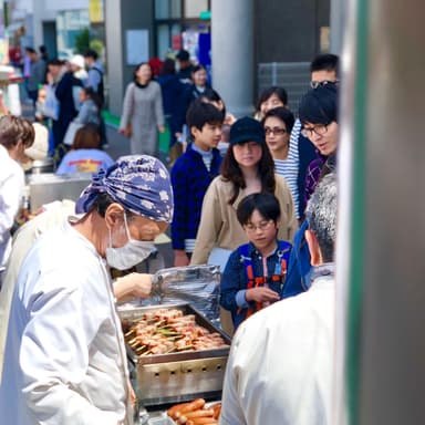 職人さんが自から焼くソーセジは絶品