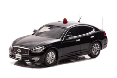 1/43 日産 フーガ 370GT (Y51) 2018 警察本部警備部要人警護車両：左前