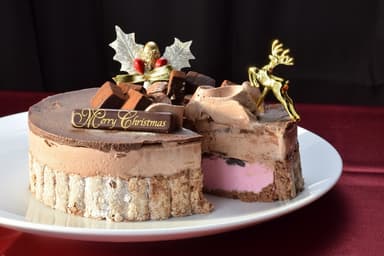 GAKUクリスマスアイスケーキ　断面