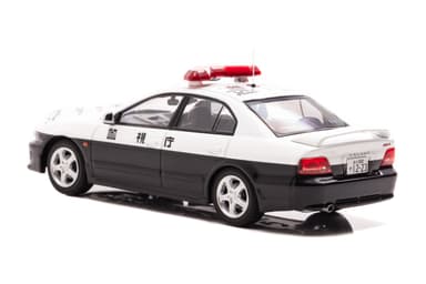 左後：1/43 三菱 ギャラン VR-4 (EC5A) 2002 警視庁高速道路交通警察隊車両(速10)