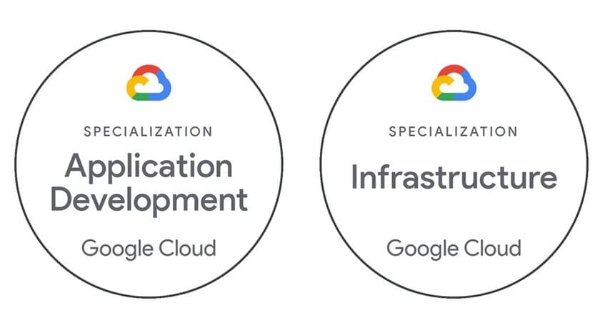 日本情報通信、Google Cloud Partner Advantage プログラム
において「アプリケーション開発」と「インフラストラクチャ」の
スペシャライゼーション認定を取得