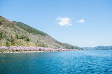 湖上からの海津大崎