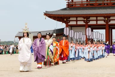 平城京天平祭のハイライト「平城京天平行列」