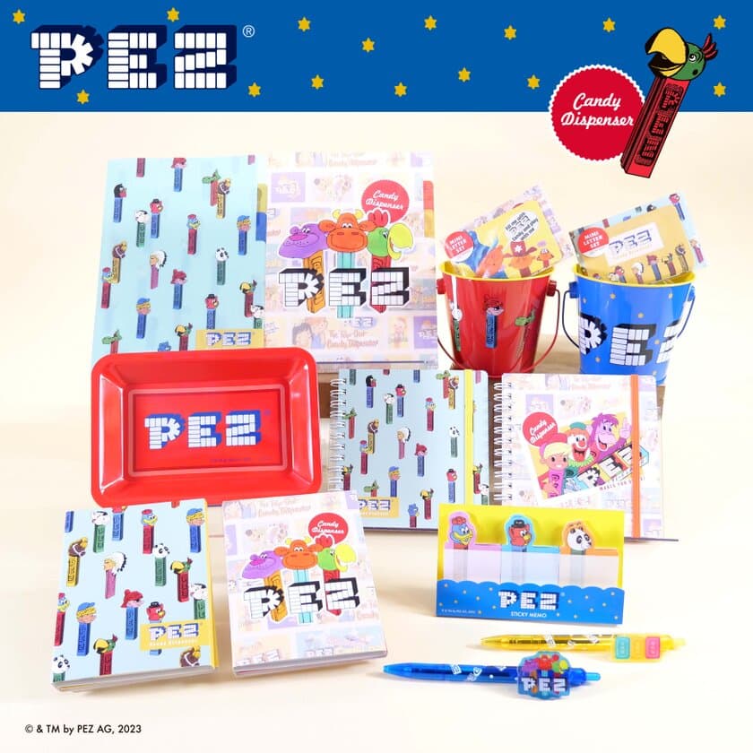 世界中で愛されるキャンディ・ブランド『PEZ(ペッツ)』　
ポップなデザインの文具・雑貨シリーズが3月中旬より発売