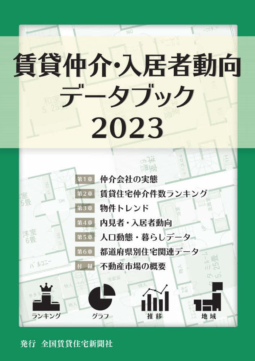 第6弾「賃貸仲介・入居者動向データブック2023」を発刊　
賃貸仲介の実態から入居者ニーズの変化まで業界の真の姿を公開