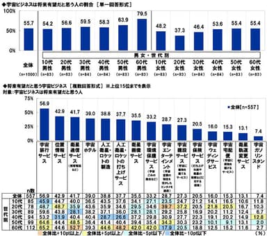 宇宙ビジネスに関する意識