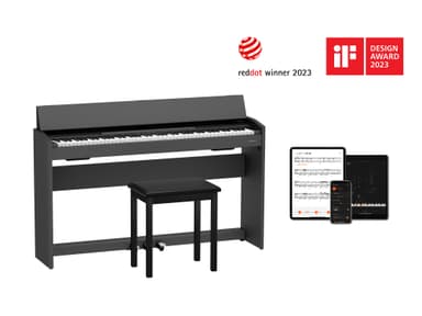 『F107』(左)と『Roland Piano App』画面(右)