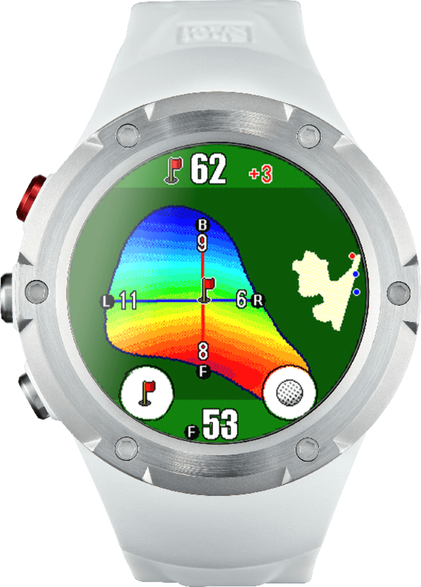 テクタイト、腕時計型GPSゴルフナビ史上最大サイズ
1.4inchタッチパネルを搭載した
Shot Navi『Evolve PRO Touch』を6/10発売