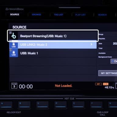 CDJ-3000からダイレクトにBeatport Streamingの楽曲やプレイリストにアクセス