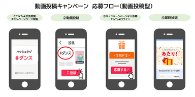 動画投稿キャンペーン応募フロー
